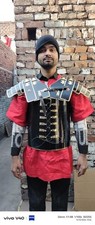 Roman Lorica Segmentata for Reenactment SCA Cosplay Larp, Legion Armor Black