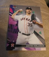 Justin Verlander 2021 Topps Finest #41 Houston Astros Card