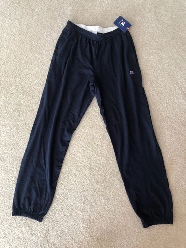 Champion Men's Closed Bottom Everyday Elastic Waist & Bottom P7310 Navy Medium