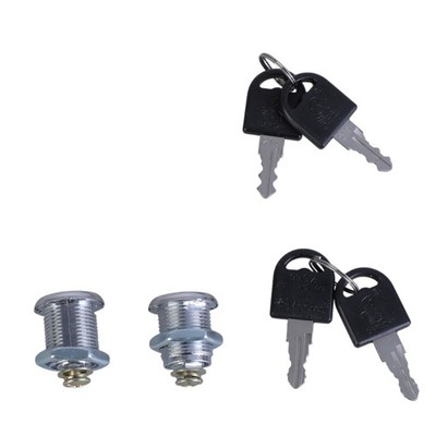 2set Furniture Cams Lock with Key Drawer Lock Cabinet Cupboard Desk Hasp Latches