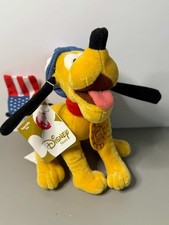 Disney Store Pluto 4th of July Mini Bean Bag Plush 8 In Patriotic American Flag
