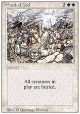 Wrath of God HP, English MTG Revised Edition