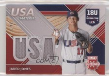 2020 Panini Elite Extra Edition USA Baseball Material Red 10/49 Jared Jones 5m1