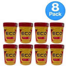 Eco Style Argan Oil Styling Gel Max Hold 32oz 8 Pack Bulk Case Bundle