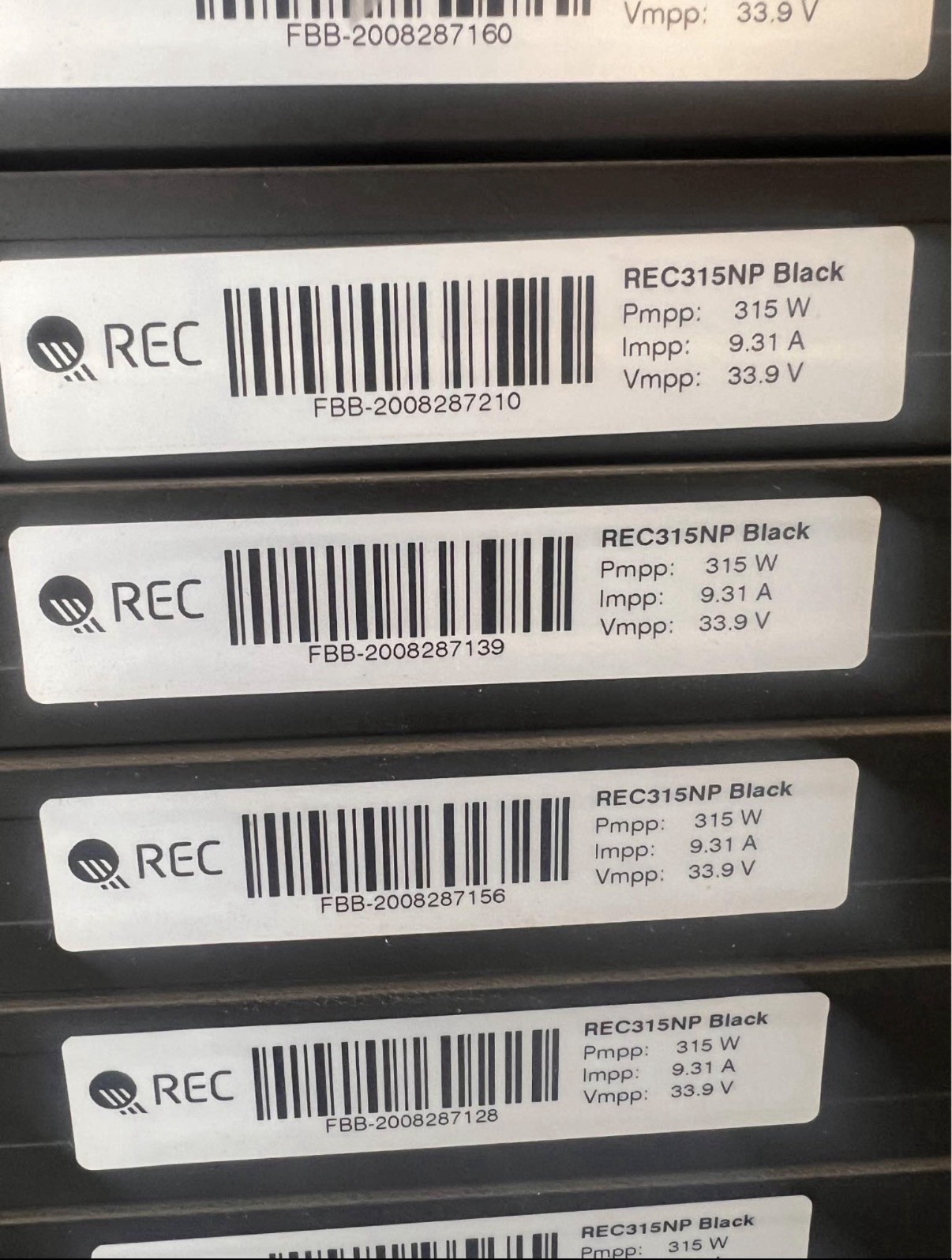 REC315np Solar Panels FREE SHIPPING!!! 33ct.