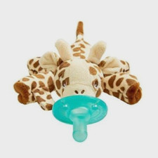 AVENT Phillips Giraffe Pacifier Holder Sooths Soft Snuggle Detachable 0m Plush