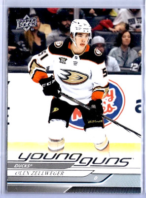 24 25 UPPER DECK YOUNG GUNS ROOKIE OLEN ZELLWEGER #236 DUCKS