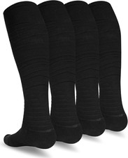 Scrunch Football Socks 2 Pairs, Extra Long Padded Sports Socks for Men  Women