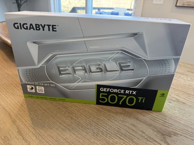 New GIGABYTE Nvidia GeForce RTX 5070 Ti Eagle OC ICE SFF 16GB GDDR7 White 5070TI