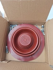 5 Dark Red Silicone Rubber Boot Metal Roof Pipe Flashing，2 1/4 To 5 Inches