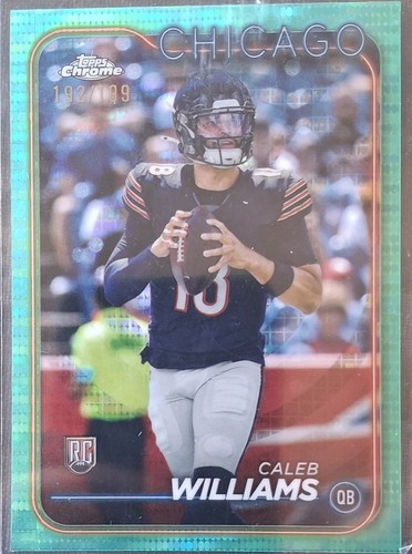 Caleb Williams Rookie Rc Refractor Holo Rc Silver Holo Sp Insert Non - Foto 6