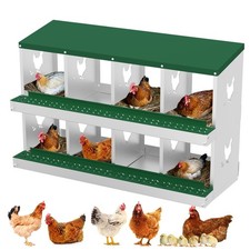 Nesting Boxes for Chickens, 8 Compartment Chicken Nesting Box, Metal Chicken ...