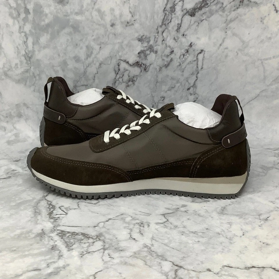 Vince Camuto Size 9 M Morel Coffee Maarten Leather Sneakers Shoes Lace Up P1-38 - Image 4 of 4