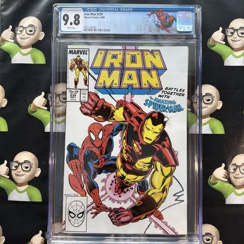 Iron Man #234~CGC 9.8~🏷️Custom SPIDER-MAN Label🔥HIGHEST GRADE🔥TOP POP🔥