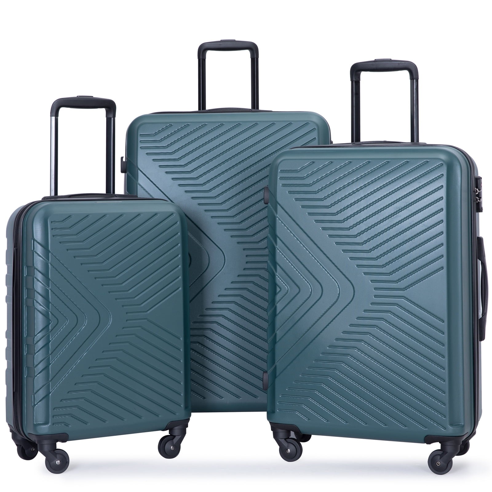 Travelhouse TH1065DG 30" Unisex 3 Piece Hardside Spinner Lightweight Luggage