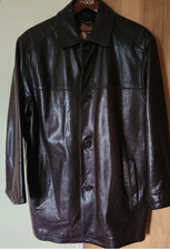 Andrew Marc New York Men's Dark Brown Heavy Leather Jacket Size Large