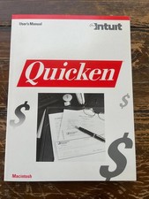 Quicken User Manual v1.5 for Macintosh 1989 Intuit Vintage Software Book