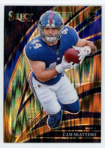 2025 Panini Select Club Level Copper Shock Prizm 594/899 Cam Skattebo Rookie RC