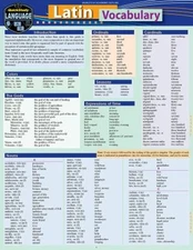 Latin Vocabulary : A QuickStudy Laminated Reference Guide