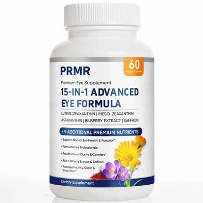 (1 pack) PRMR 15 in 1 Advanced Eye Formula - premium Eye supplement - (60 ct)