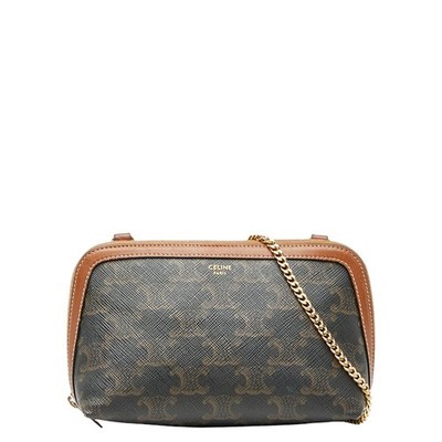 CELINE Triomphe Shoulder Bag Women 【Used】