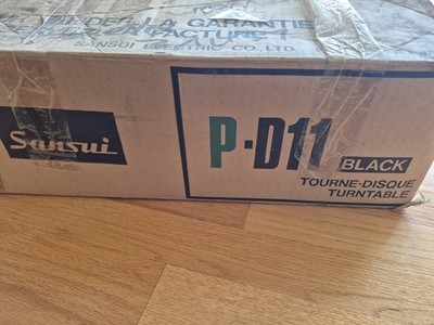  SANSUI P-D11 Direct Drive TURNTABLE RECORD PLAYER In Original Box