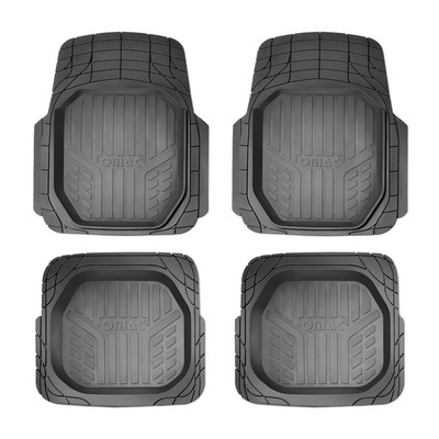 Fußmatten Gummimatten 3D Matte für Chevrolet Gummi Schwarz 4Tlg