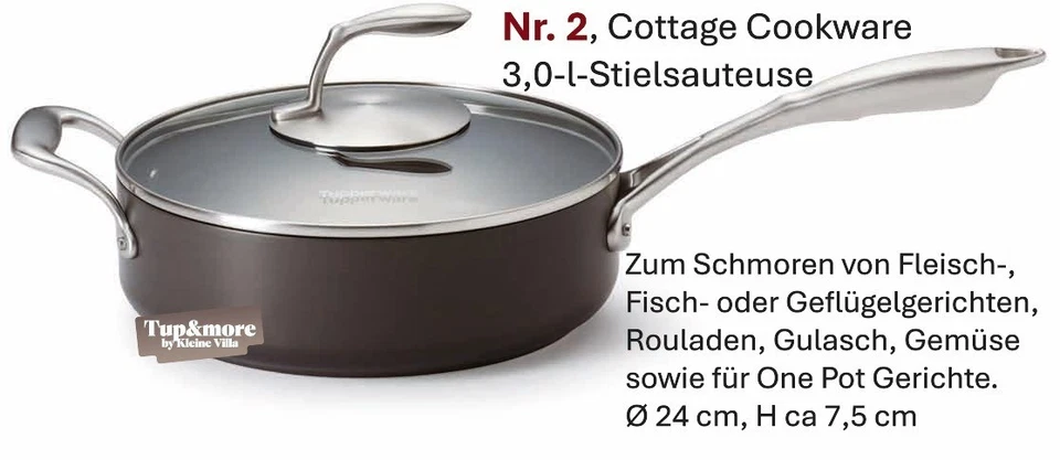 Tupperware Neu, Cottage Cookware, Chef Serie, div. Größen wählbar - Bild 4 von 4