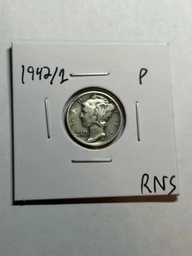 New Listing1942/1 P Mercury Silver Dime VF Details Key Date Variety