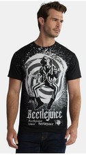 Beetlejuice Millennium Spiral Men Black Graphic Tshirt Size XL New With Tags NWT