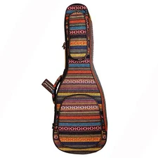  Original Design 0.6" (15mm) Thick Padded Country Style Baritone Ukulele Case, 
