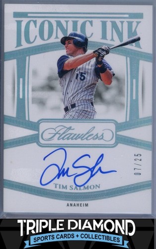 2024 Panini Flawless Tim Salmon Iconic Ink Autograph Auto #07/25 Angels I21