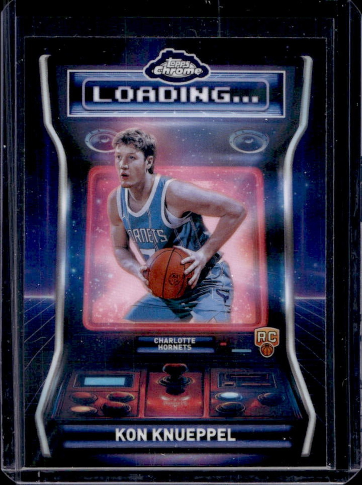 2025-26 Topps Chrome Kon Knueppel Loading RC Refractor Rookie #LD-13 Hornets