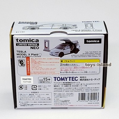 Tomica Limited Vintage NEO TESLA MODEL X PLAID White HK Exclusive