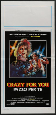 CRAZY FOR YOU 1985 Original Italian Movie Poster Madonna Vision Quest