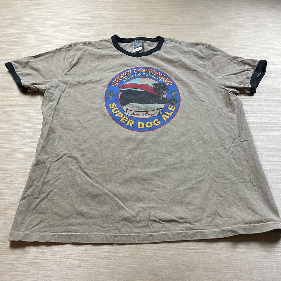 Vintage Lucky Labrador Portland Beer 90s Brewing T Shirt Super Dog IPA Ale XL Foto 3 de 4