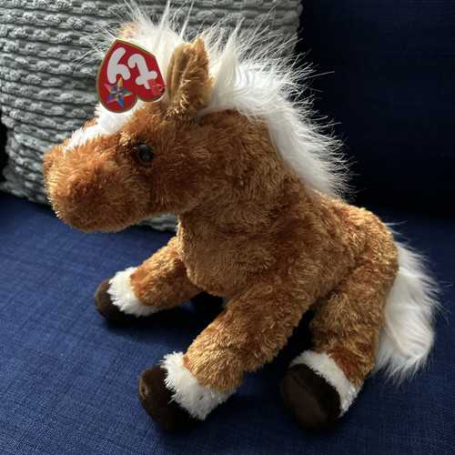 TY Beanie Buddy Horse TROTTER - Original ca. 11,5" / NEU mit Etikett - Bild 2 von 4