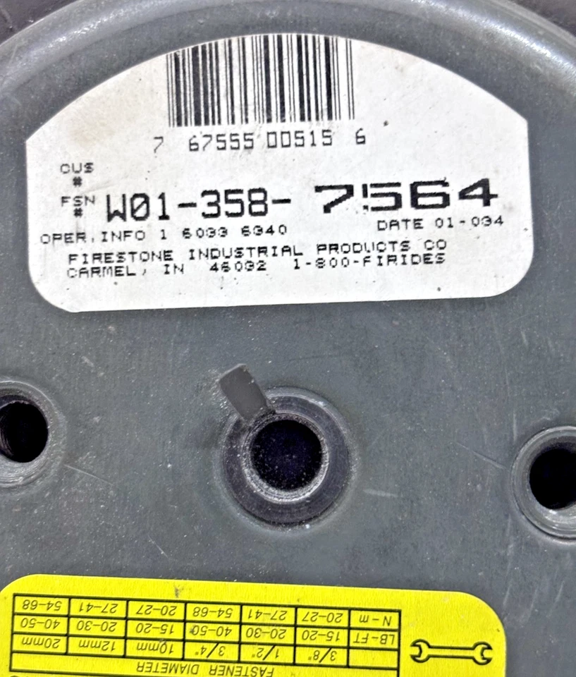 1PC AIR RIDE SUSPENSION TRUCK SPRING BAG FOR FIRESTONE W01-358-7564 W013587564 - Image 2 of 4