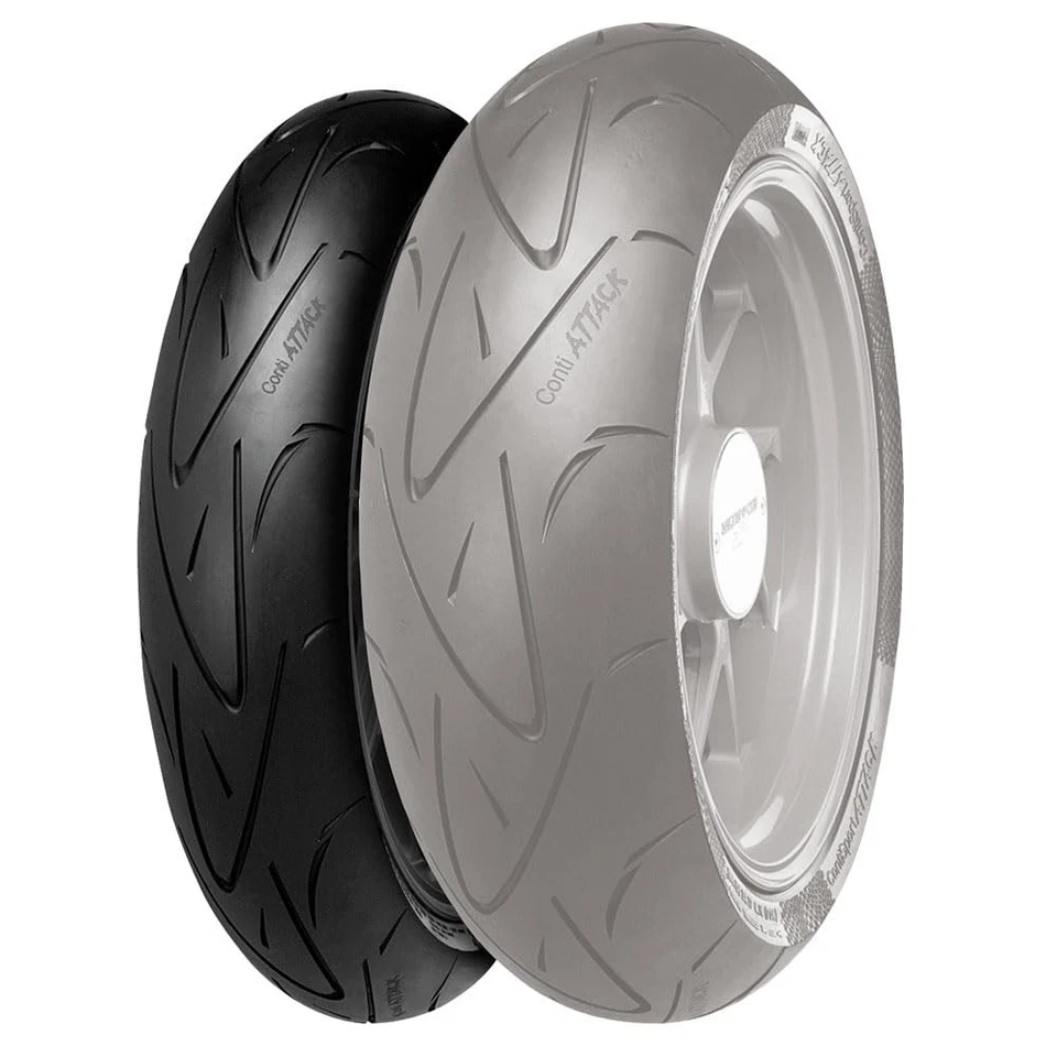 Pneu dianteiro radial para motocicleta Continental ContiSport Attack Hypersport - Imagem 2 de 4