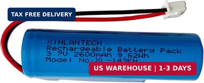 3.7V 2600Mah 18650 Rechargeable Li-Ion Battery with Jst XH2.54/2P Connector Plug