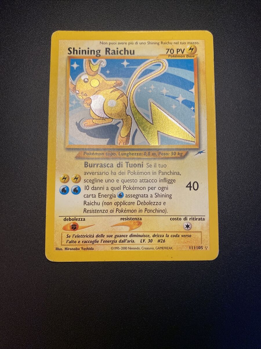 Pokemon - Shining Raichu 111/105 NEO DESTINY Rare HOLO Pokemon - Shining Raichu 111/105 NEO DESTINY Rare HOLO