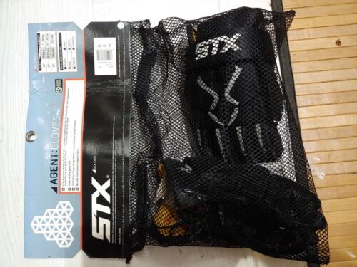 Lacrosse Gloves- STX Agent Field - Black - Size 10 - Picture 2 of 3