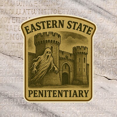 Ghosts Eastern State Penitentiary Decal Sticker Car Truck Window DieCut Vinyl
