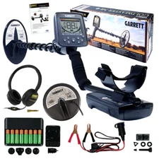 Garrett Goldmaster 24k Metal Detector w/ 6" x 10" DD & 6" Round Concentric Coils