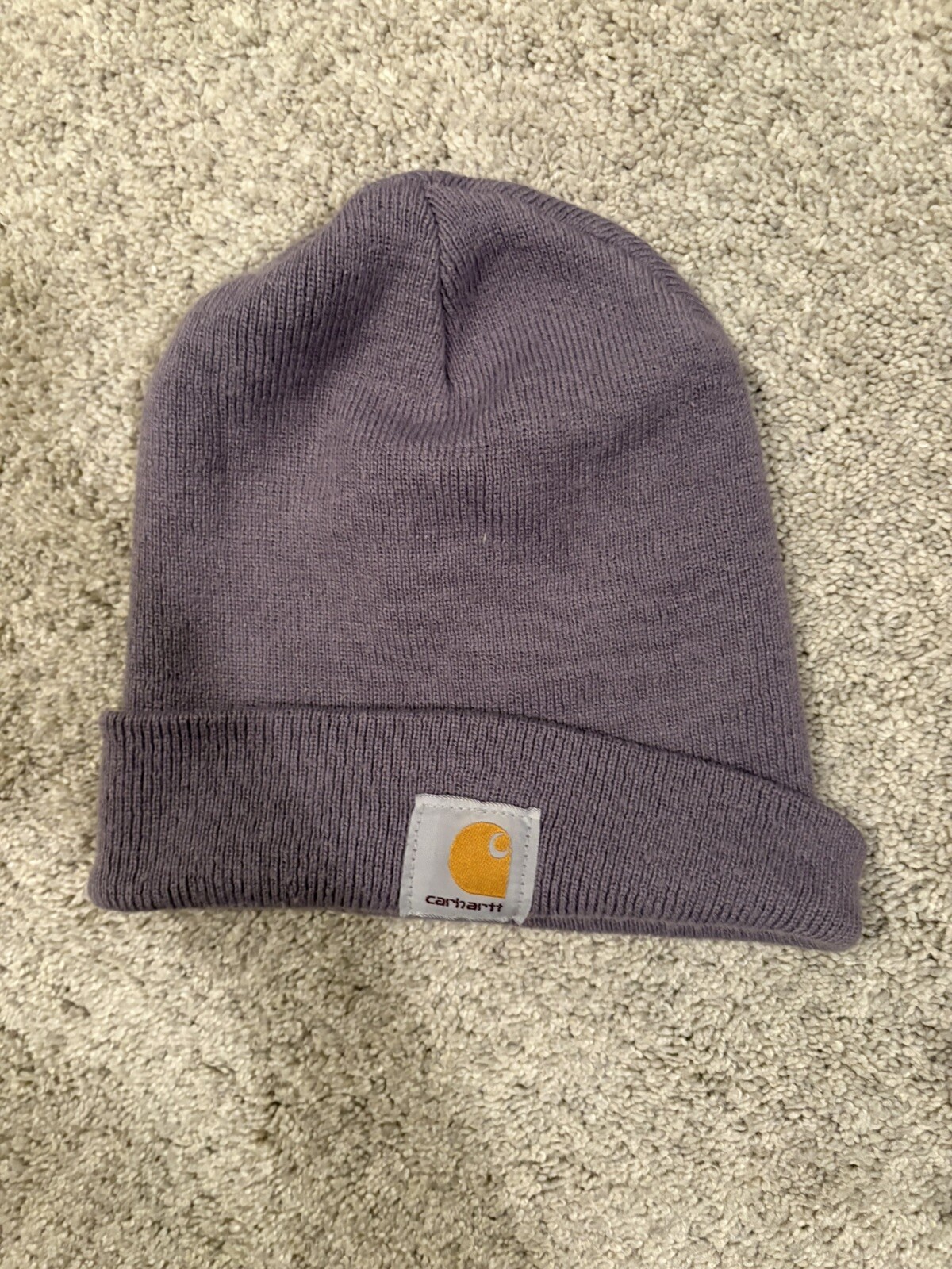 Carhartt Dusk Purple Acrylic Knit Cuffed Beanie Hat