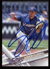 2017 Topps JUNIOR GUERRA Signed Card AUTOGRAPH BREWERS AUTO .