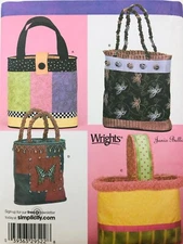 Simplicity BAGS IN FOUR STYLES Purse Sewing Patterns Janis Bullis UNCUT 4294