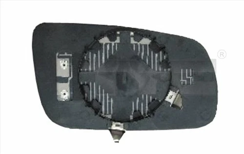 TYC 332-0016-1 Mirror Glass, outside mirror for Skoda
