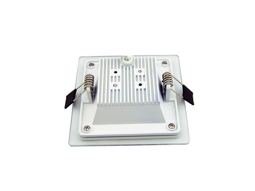 NEW 6w LED Glass Panel Light Square Ceiling Down Light Fixture Pure White - Picture 3 of 5