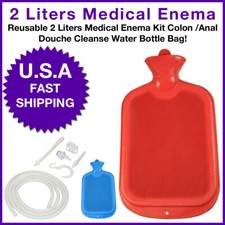 2L Medical Enema Kit Colonic Irrigation Personal Health Cleanse Water Bottle Bag